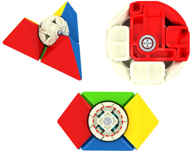 YongJun 2x2 Pyraminx Stickerless Magic Cube